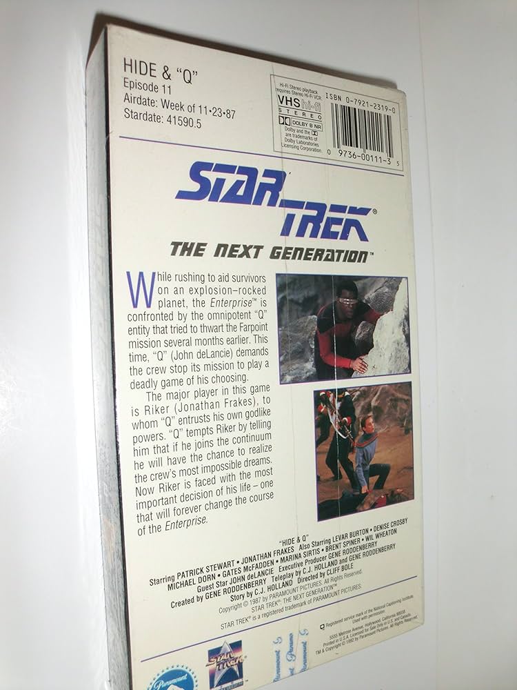 その他 Star Trek Next 11: Hide & Q [VHS] Amazon.co.jp: Star Trek Next 11: Hide & Q [VHS] : Star Trek